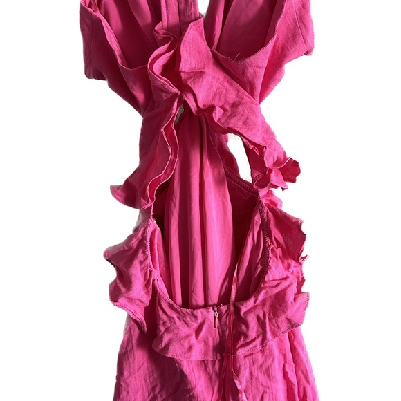 Hello Pink Cut Out Dress - Picture 6 of 7